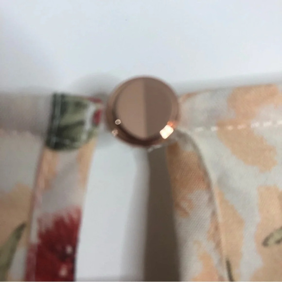 Soft Surroundings Tunic Floral Large Multicoloured Short Sleeves Pleated Blouse - Picture 8 of 10